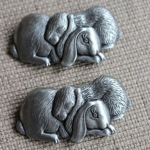 "JJ" Jonette  Pewter Jewelry - 2 Pins